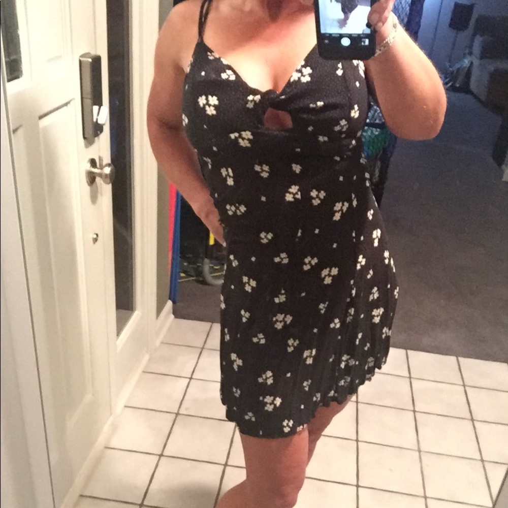 American Eagle Outfitters black dress.
